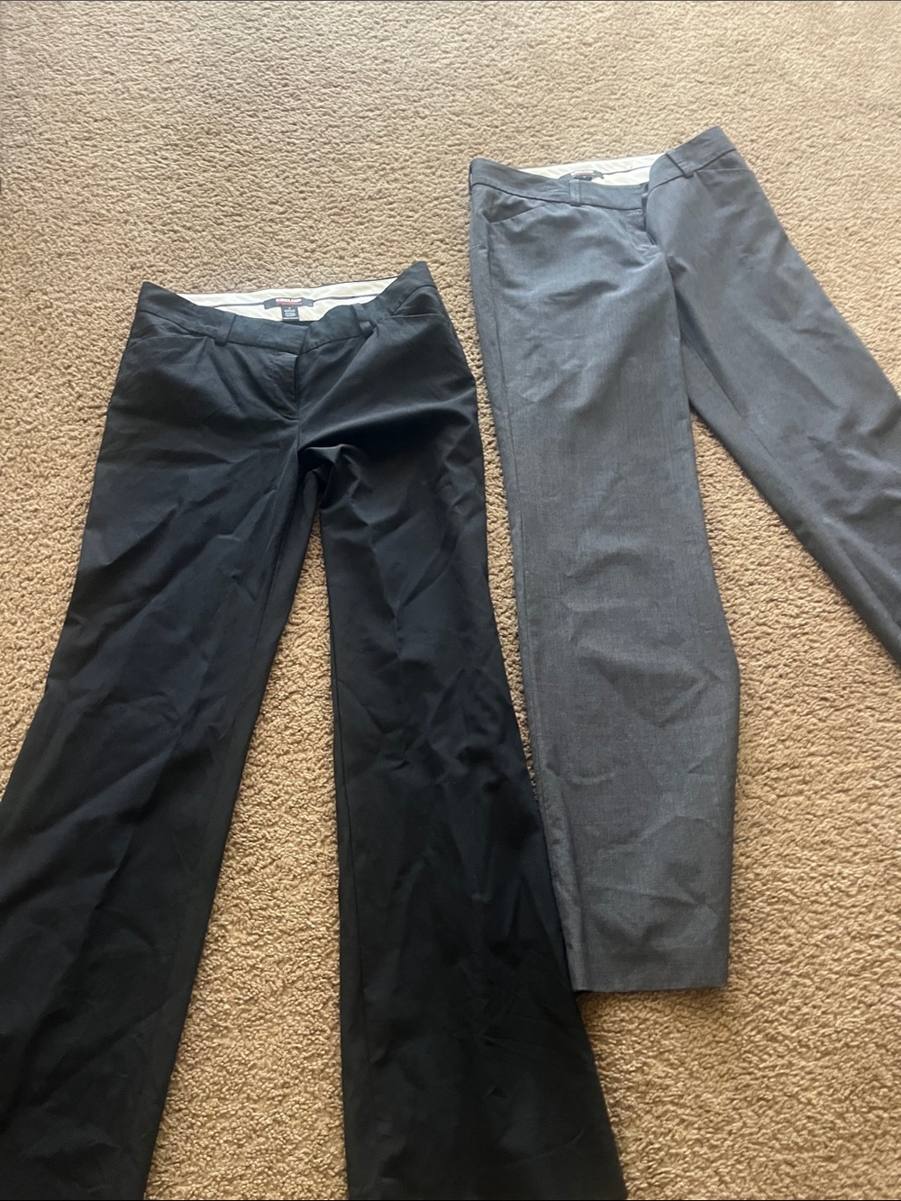 2 pairs of pants wool! Women's Black and gray Boot-Cut Dress Pants